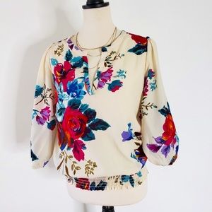 Floral Pleione blouse
